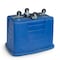 Toter 12 Cubic Feet 400 lbs. Capacity Heavy Duty Manual Cube Truck - Blue MMC12 - alternate 4